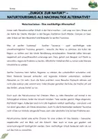 Vorschau - Arbeitsblätter - „Zurück zur Natur“ – Naturtourismus als nachhaltige Alternative - Deckblatt