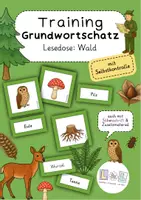 Vorschau - Bildkarten - Training Grundwortschatz - Lesedose Wald (1. - 4. Klasse) - Deckblatt