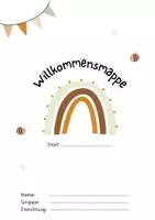 Vorschau - Arbeitsblätter - Willkommensmappe Eingewöhnung / Portfoliovorlagen Kita / Gruppenstart - Deckblatt