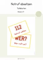 Vorschau - Poster - Merkposter: Einen Notruf absetzen - Deckblatt