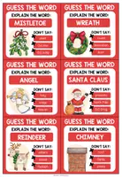 Vorschau - Spiele - Christmas Englisch – Weihnachten Wortschatz, Vocabulary und Speaking | Guess the Word Lernspiel, Kommunikationsspiel und Aufgabenkarten 6., 7. Klasse - Seite 3