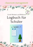 Vorschau - Anderer Materialtyp - Mein Logbuch *für Schüler *Groth Mindset *Churer *Reflexion Hausaufgabenheft Kalender - Deckblatt