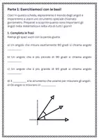 anteprima - Esercizi - Distinguere angoli acuti, retti e ottusi - Pagina 1