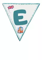 Vorschau - Poster - Klassenzimmergestaltung - Wimpel English - Seite 1