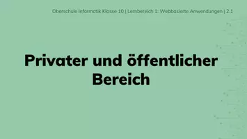 Vorschau - Arbeitsblätter - Informatik 10 - Privater und öffentlicher Bereich - Seite 2