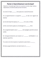 anteprima - Materiale interattivo - Distinguere tra tesi e argomentazioni a supporto - Pagina 1