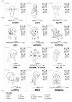 Vorschau - Stationenlernen - Englische Gefühle Flashkarten - Flashcards about feelings - Seite 1