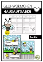 Vorschau - Arbeitsblätter - Hausaufgabenheft - Hausaufgaben - Glühwürmchen - Deckblatt