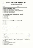 anteprima - Quiz - La rivoluzione industriale e la macchina a vapore - Quiz - Pagina 1