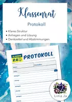 Vorschau - Anderer Materialtyp - Protokoll für den Klassenrat - Deckblatt