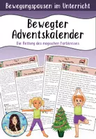 Vorschau - Aufgabenkarten - Bewegter Adventskalender - "Die Rettung des magischen Farbkreises" - Deckblatt