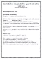 anteprima - Piani di lezione - La rivoluzione industriale - Uno sguardo alle prime fabbriche - Scheda di lavoro - Pagina 1