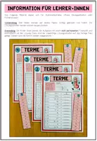 Vorschau - Stationenlernen - TERME (ohne Potenzen) - Werte von Termen (4 Übungsblätter) - Seite 1