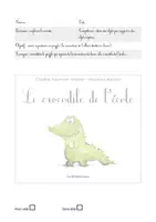 Aperçu - Apprentissages en autonomie - le crocodile de l'ecole - Page de couverture