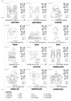 Vorschau - Spiele - Englische Monate Flashkarten - Flashcards about months - Seite 1