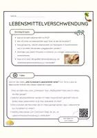 Vorschau - Arbeitsblätter - Lebensmittelverschwendung & Containern – Unterrichtsmaterial mit Video, Gruppenarbeit & Reflexion - Deckblatt