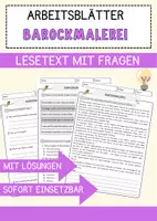 Vorschau - Arbeitsblätter - Barockmalerei Arbeitsblätter mit Fragen + Lösungen AB - Deckblatt