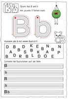 Vorschau - Arbeitsblätter - Buchstabe B b / Buchstabeneinführung - Seite 2