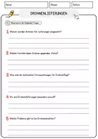 Vorschau - Arbeitsblätter - Drohnenlieferungen Arbeitsblätter mit Fragen + Lösungen AB - Seite 3