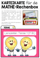 Vorschau - Stationenlernen - Terme ohne Potenzen üben | differenziertes Stationenlernen & Lerntheke 7.–8. Klasse - Seite 1