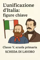 anteprima - Esercizi - L´unificazione d´Italia - Figure chiave - Scheda di lavoro - Pagina di copertina
