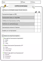 Vorschau - Arbeitsblätter - Expressionismus Arbeitsblätter mit Fragen + Lösungen AB - Seite 2