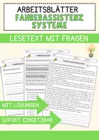 Vorschau - Arbeitsblätter - Fahrerassistenzsysteme Arbeitsblätter mit Fragen + Lösungen AB - Deckblatt