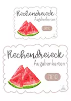 Vorschau - Stationenlernen - Rechendreiecke - Aufgabenkarten ZR10 - Seite 1