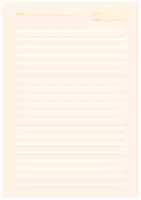 Vorschau - Arbeitsblätter - Arbeitsblatt: Deutsch Lineatur 3 - einzeilig 4 mm - DIN A4 mit Name und Datum nummeriert doppelseitig orangener Hintergrund ||20 Seiten 7tK08h36-4 - Seite 1