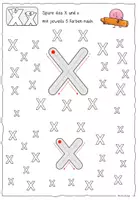 Vorschau - Arbeitsblätter - Buchstabe X x / Buchstabeneinführung - Seite 3