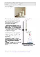 Vista previa - Hojas de trabajo - Examen de Química Tema Ácidos y bases (editable) - Portada