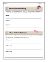 Vorschau - Arbeitsblätter - Menschenrechte im Alltag - Seite 1