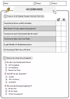 Vorschau - Arbeitsblätter - Hoverboards Arbeitsblätter mit Fragen + Lösungen AB - Seite 2