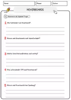 Vorschau - Arbeitsblätter - Hoverboards Arbeitsblätter mit Fragen + Lösungen AB - Seite 3
