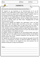 Vorschau - Arbeitsblätter - Jugendstil Arbeitsblätter mit Fragen + Lösungen AB - Seite 1