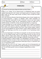 Vorschau - Arbeitsblätter - Kanalbau Arbeitsblätter mit Fragen + Lösungen AB - Seite 1