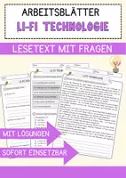 Vorschau - Arbeitsblätter - Li-Fi Technologie Arbeitsblätter mit Fragen + Lösungen AB - Deckblatt
