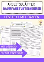 Vorschau - Arbeitsblätter - Raumfahrtunternehmen Arbeitsblätter mit Fragen + Lösungen AB - Deckblatt