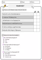 Vorschau - Arbeitsblätter - Rembrandt Arbeitsblätter mit Fragen + Lösungen AB - Seite 2