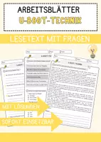 Vorschau - Arbeitsblätter - U-Boot-Technik Arbeitsblätter mit Fragen + Lösungen AB - Deckblatt