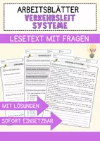 Vorschau - Arbeitsblätter - Verkehrsleitsysteme Arbeitsblätter mit Fragen + Lösungen AB - Deckblatt