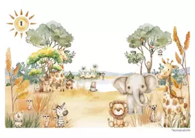 Vorschau - Arbeitsblätter - Wimmelbilder Safari - Freies Schreiben üben - Seite 2