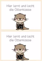 Vorschau - Anderer Materialtyp - Klassentürschilder mit Bezeichnung für deine Otterklasse - Seite 1