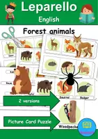 Vorschau - Spiele - Leporello - Forest animals - Englisch - Deckblatt