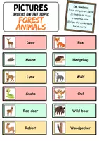 Vorschau - Unterrichtsreihen - Laufdiktat / Running dictation: Forest animals - Englisch - Seite 1