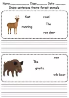 Vorschau - Unterrichtsreihen - Schüttelsätze / Jumbled Sentences: Forest animals - Englisch - Seite 2