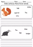 Vorschau - Unterrichtsreihen - Schüttelsätze / Jumbled Sentences: Forest animals - Englisch - Seite 3