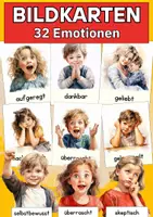Vorschau - Bildkarten - Gefühlskarten für Kinder – 32 Flashcards zur Förderung emotionaler Kompetenz in Kita & Vorschule - Deckblatt