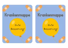 Vorschau - Anderer Materialtyp - Postmappen-&Krankenmappen-Schilder-Set für die Grundschule - Seite 1
