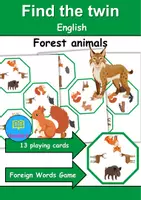 Vorschau - Spiele - Find the twin: Forest animals - Englisch Spiel Game - Deckblatt